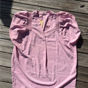 Entro Lavender V-Neck Blouse